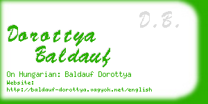 dorottya baldauf business card